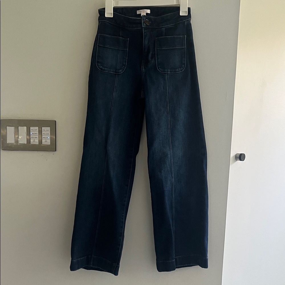 LC Lauren Conrad Navy Wide Leg Jeans